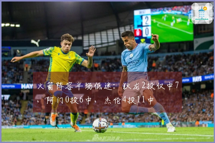 火箭阵容半场低迷：狄龙2投仅中7，阿门0投6中，杰伦4投11中